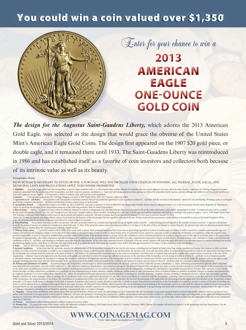 COINage Magazine Preview Pages