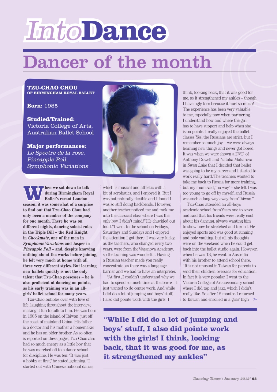 Dancing Times Preview Pages