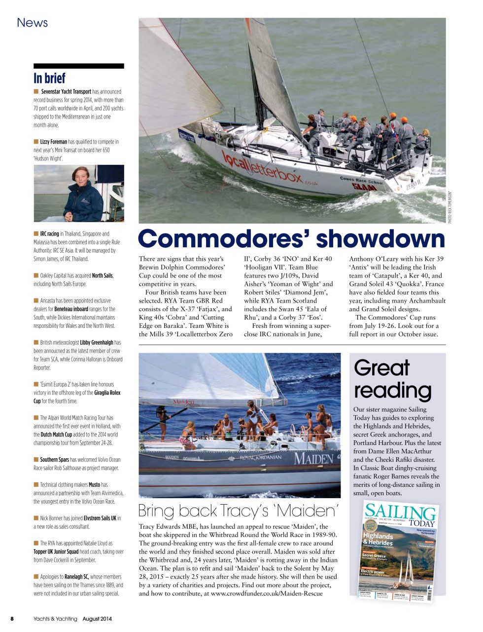 Yachts & Yachting Preview Pages