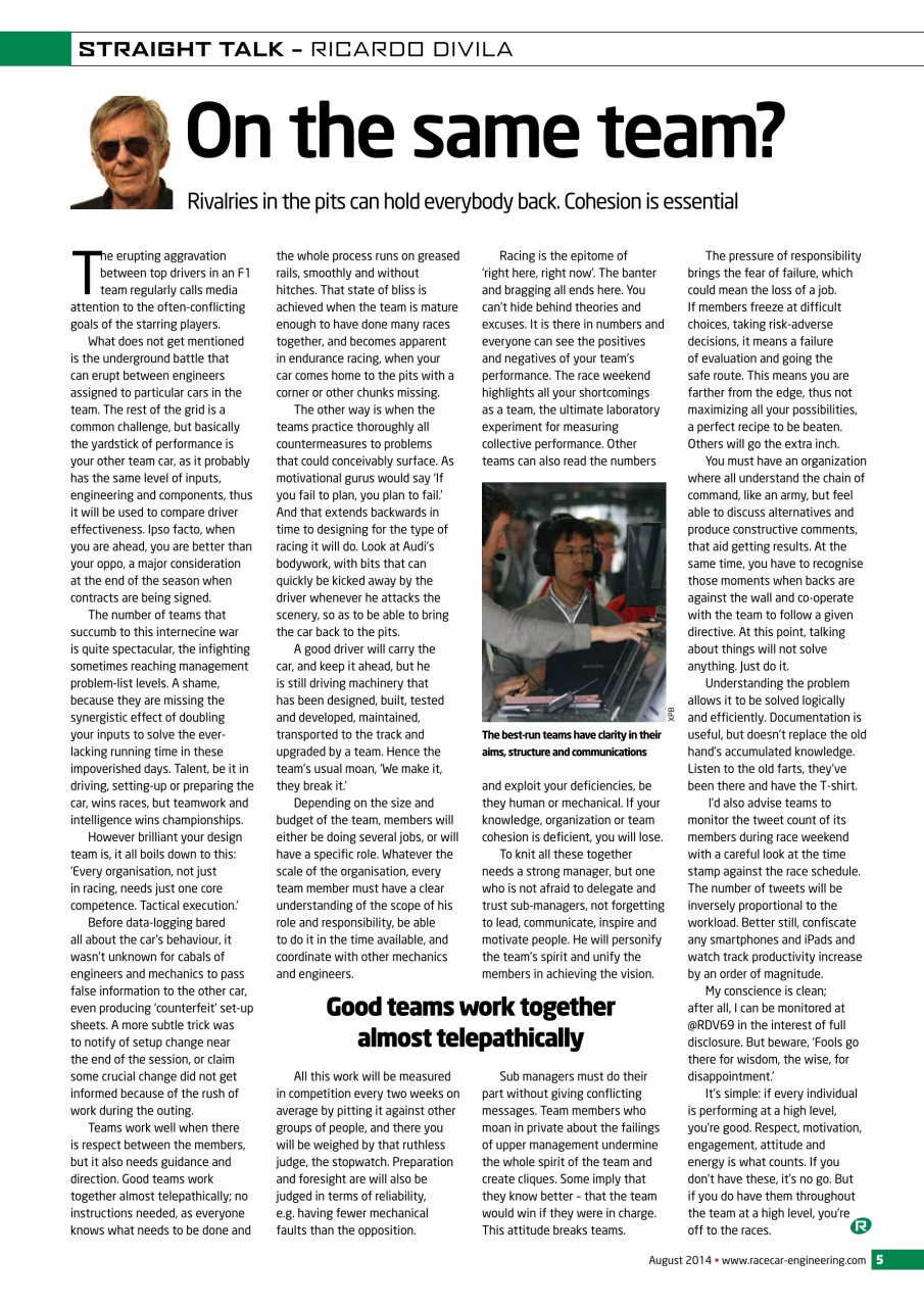 Racecar Engineering Preview Pages