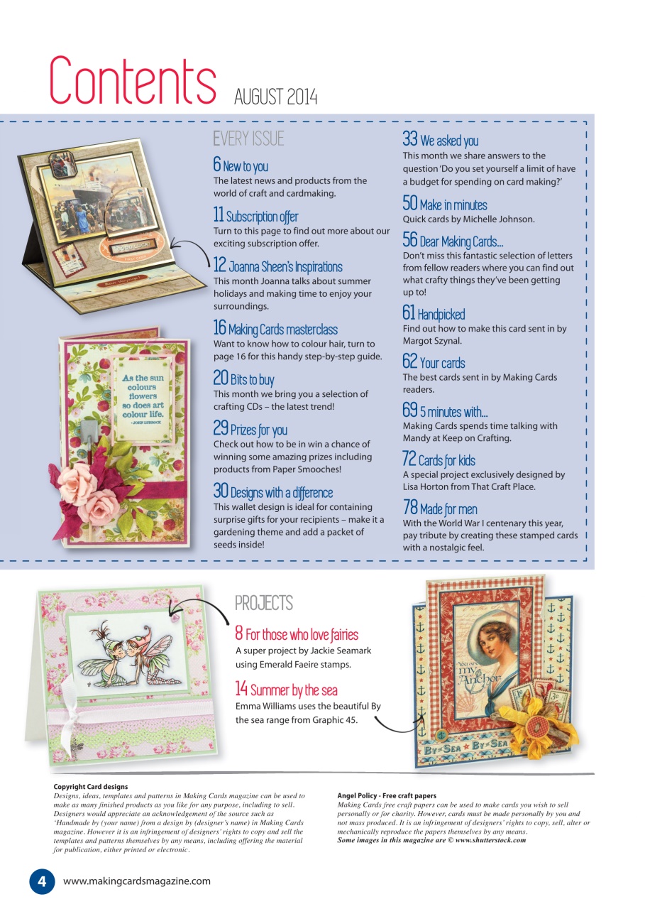 Making Cards & Papercraft Preview Pages