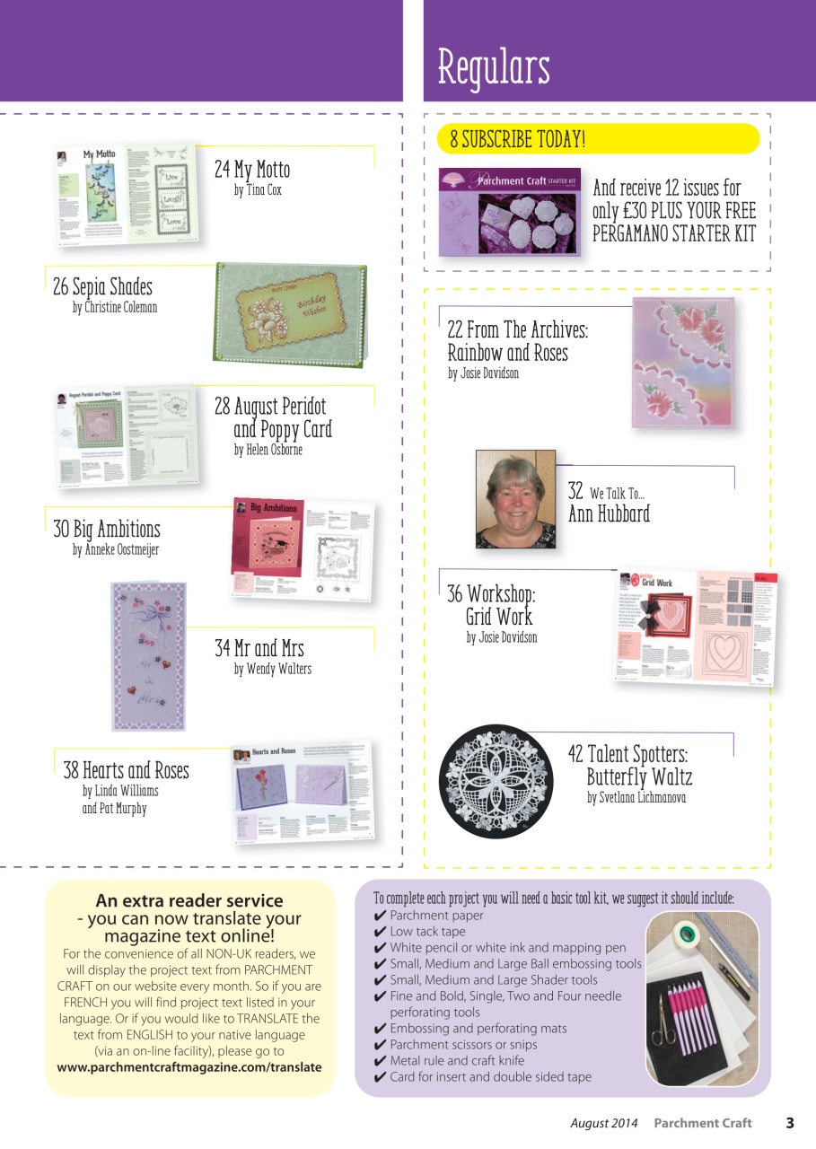 Parchment Craft Preview Pages