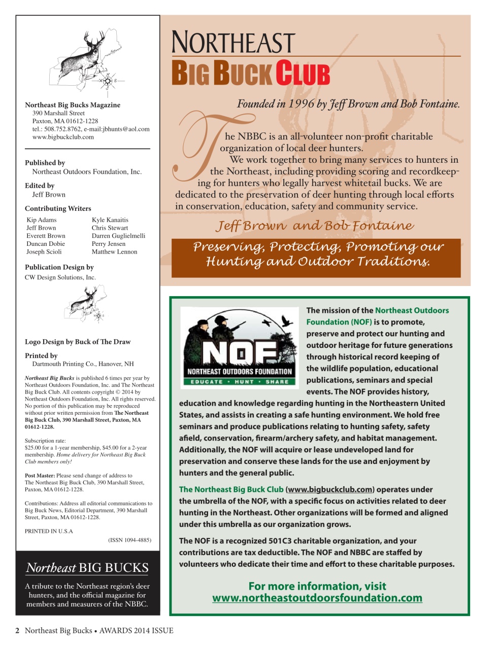 Northeast Big Bucks Preview Pages