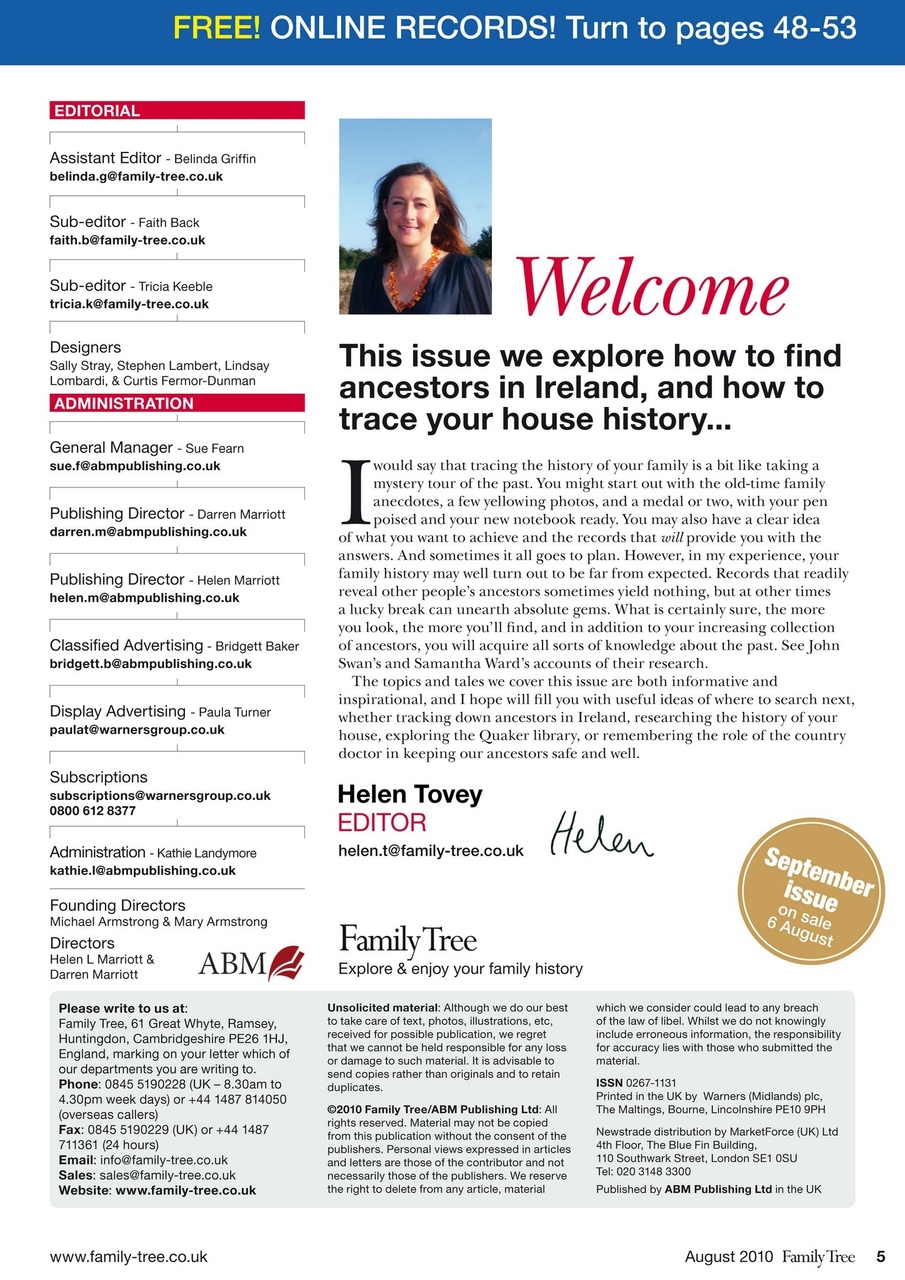 Family Tree Preview Pages