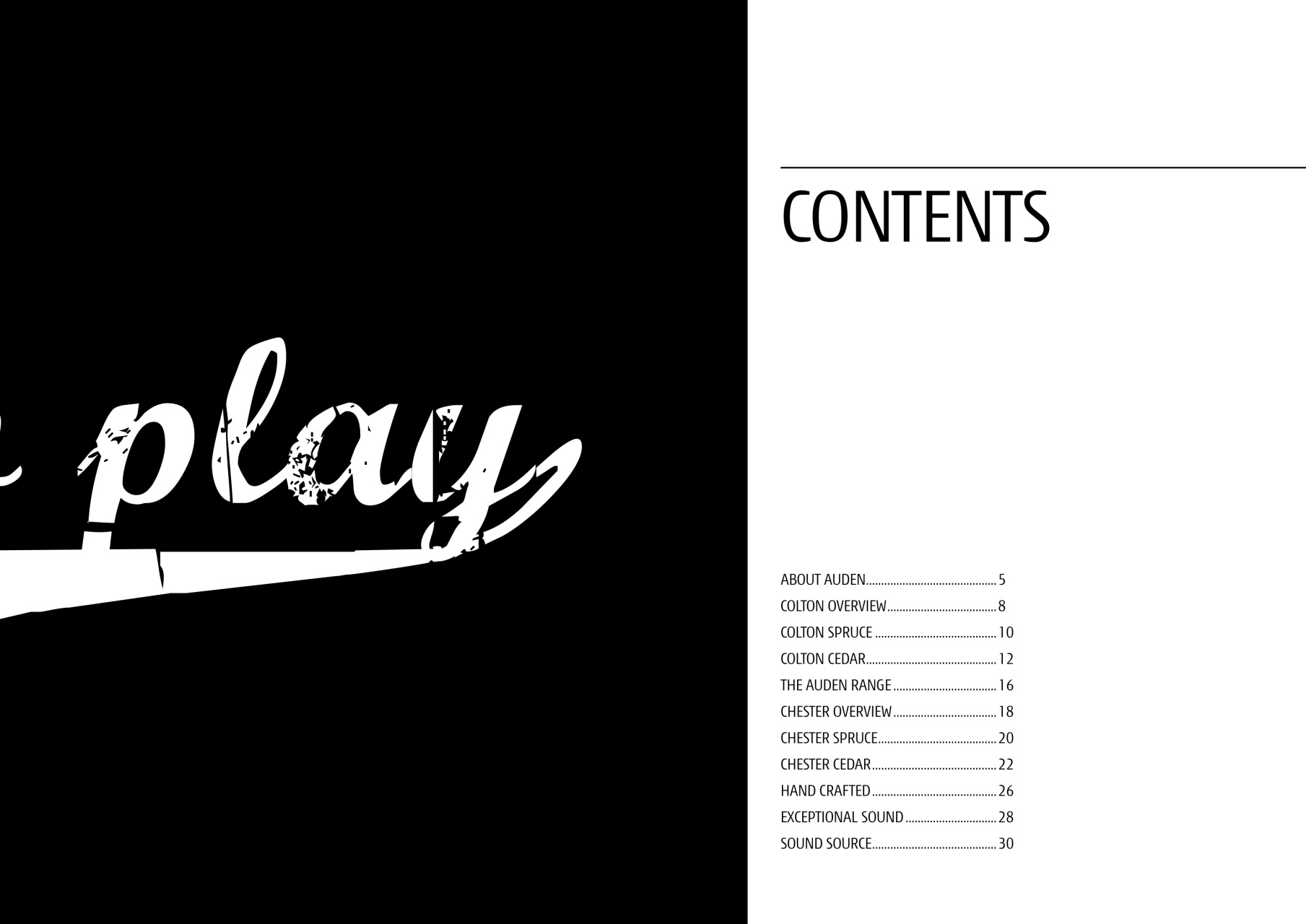 Acoustic Preview Pages