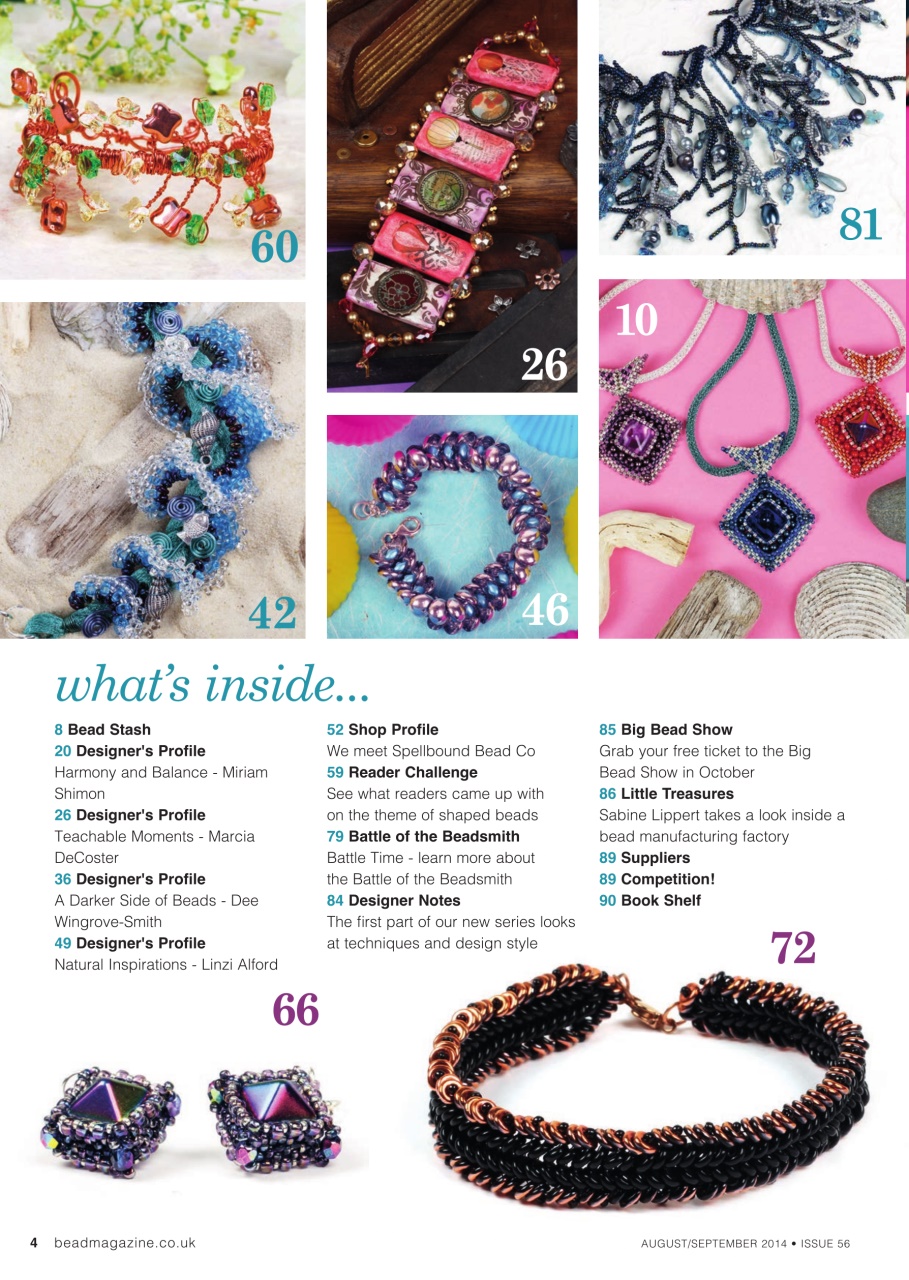 Bead & Jewellery Magazine Preview Pages