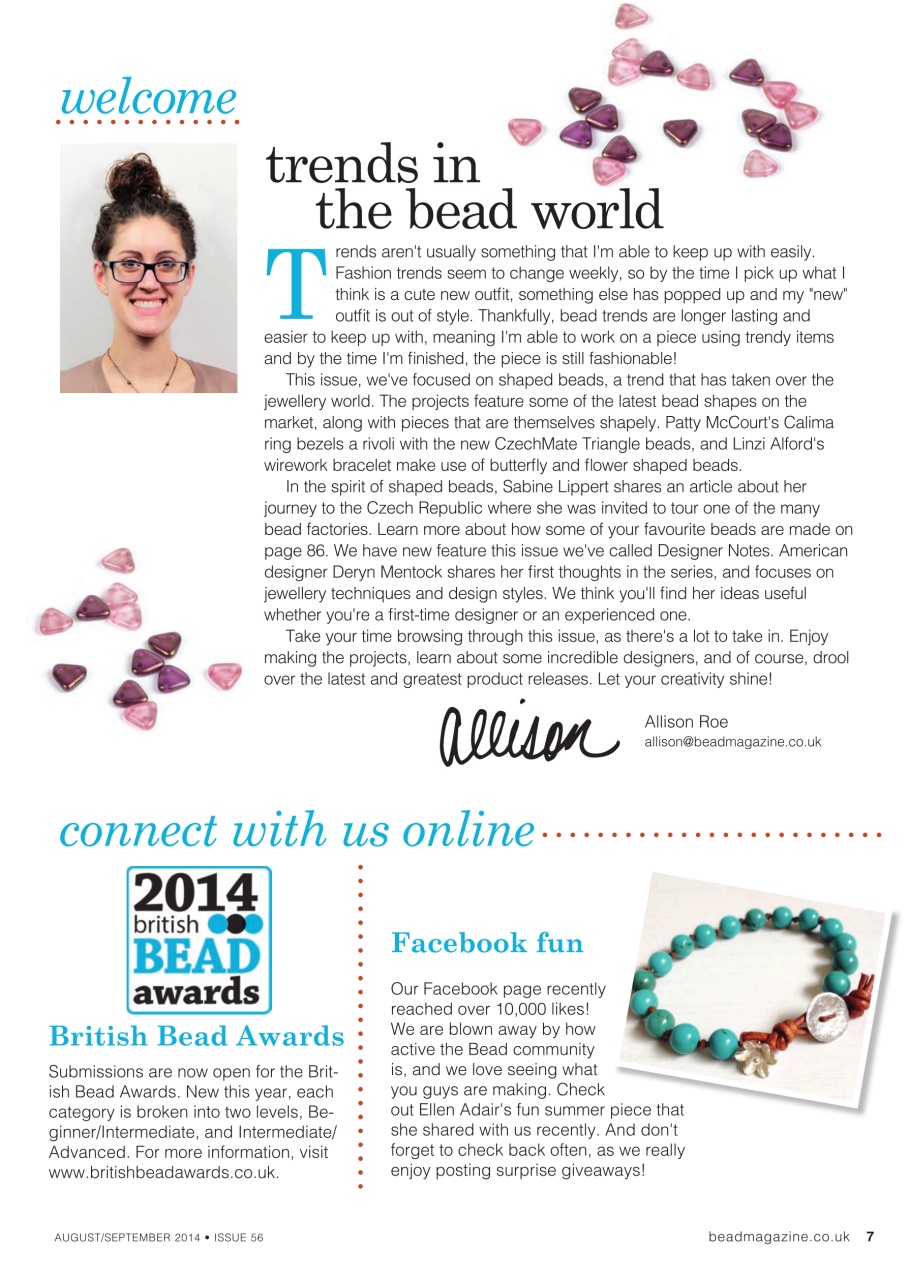 Bead & Jewellery Magazine Preview Pages
