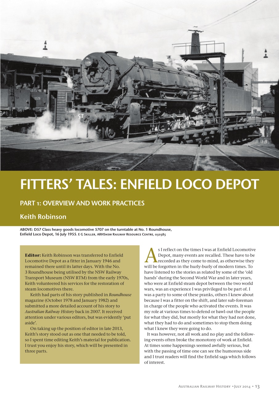 Australian Railway History Preview Pages