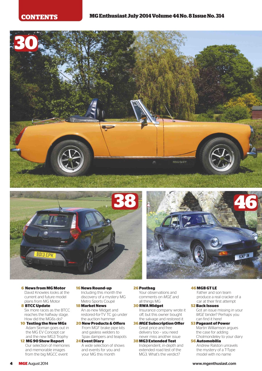 MG Enthusiast Preview Pages