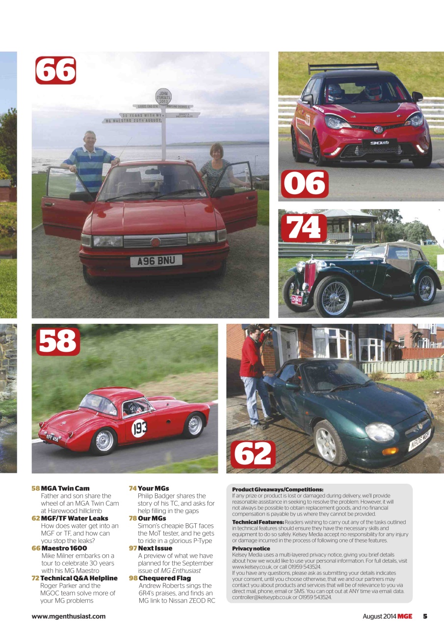 MG Enthusiast Preview Pages