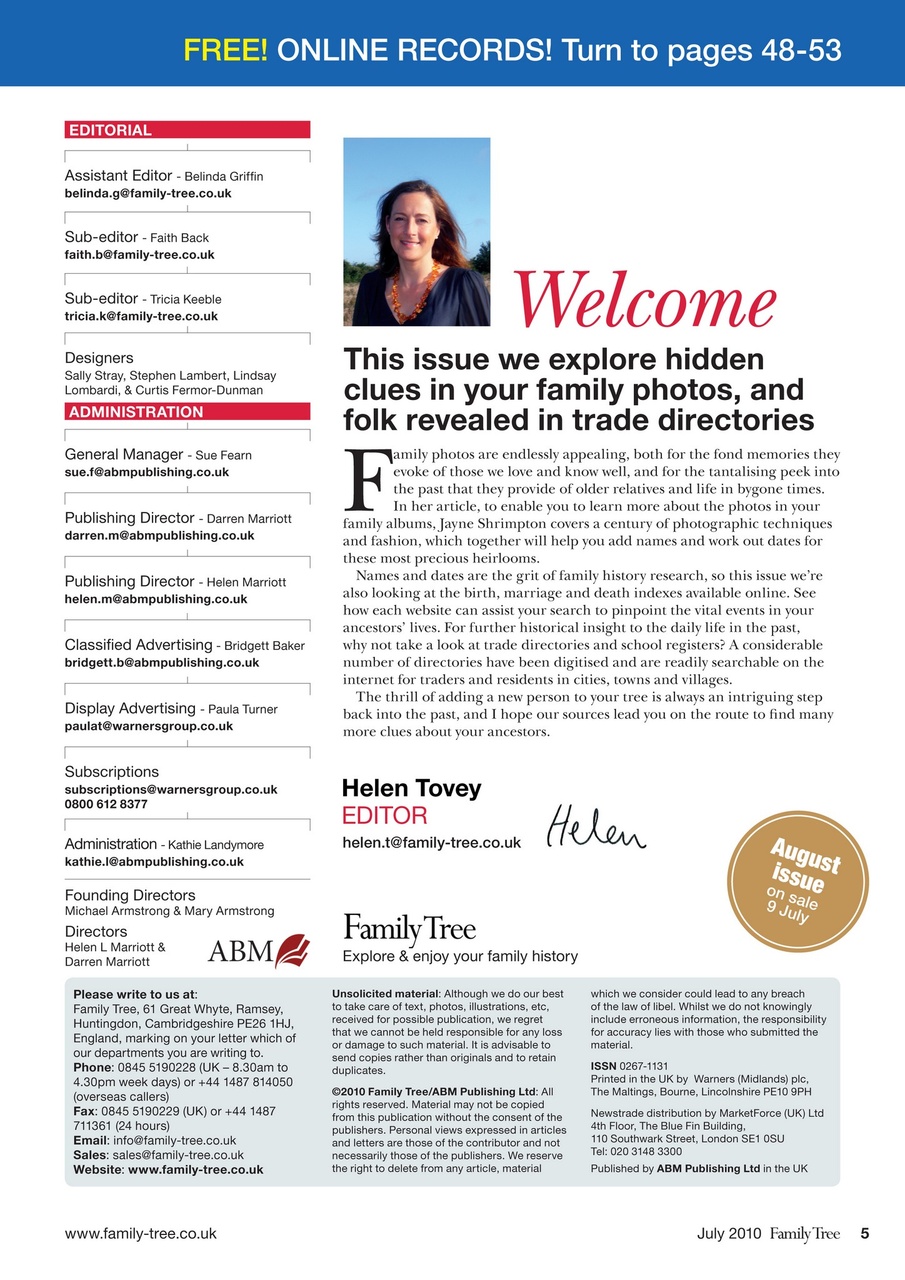 Family Tree Preview Pages