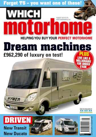 What Motorhome magazine issue Dream motorhomes - August 2014