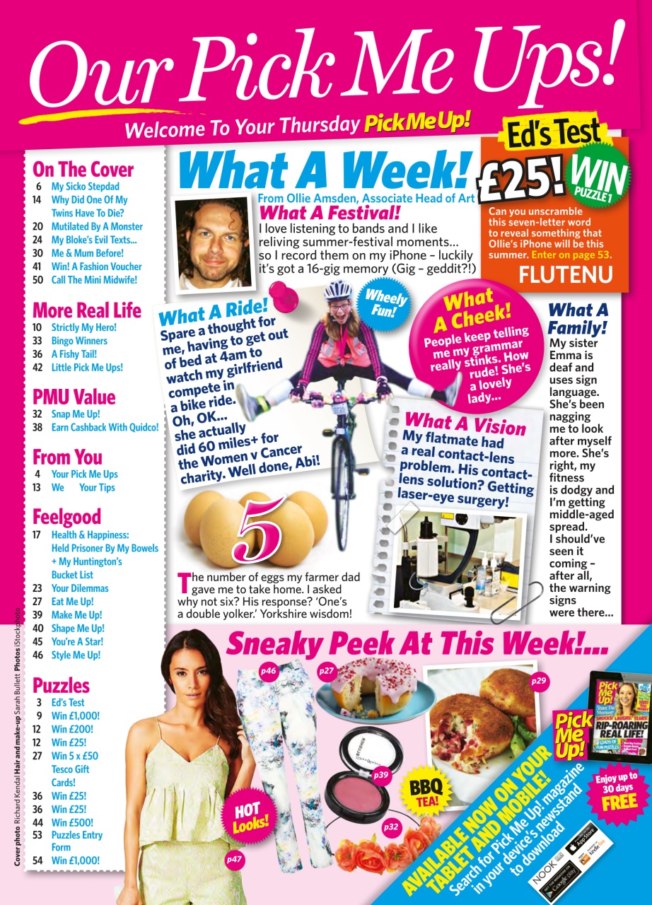 Pick Me Up Preview Pages