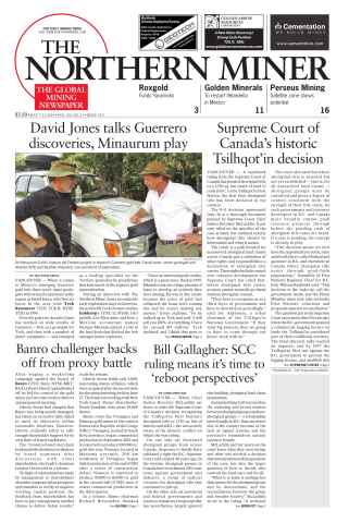 The Northern Miner issue Vol. 100 No. 21