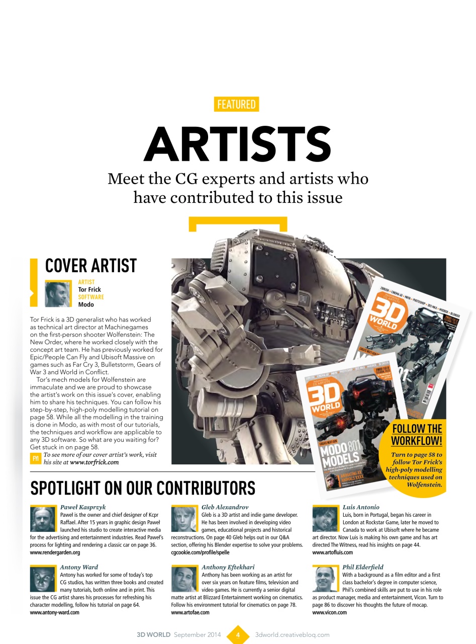 3D World Preview Pages