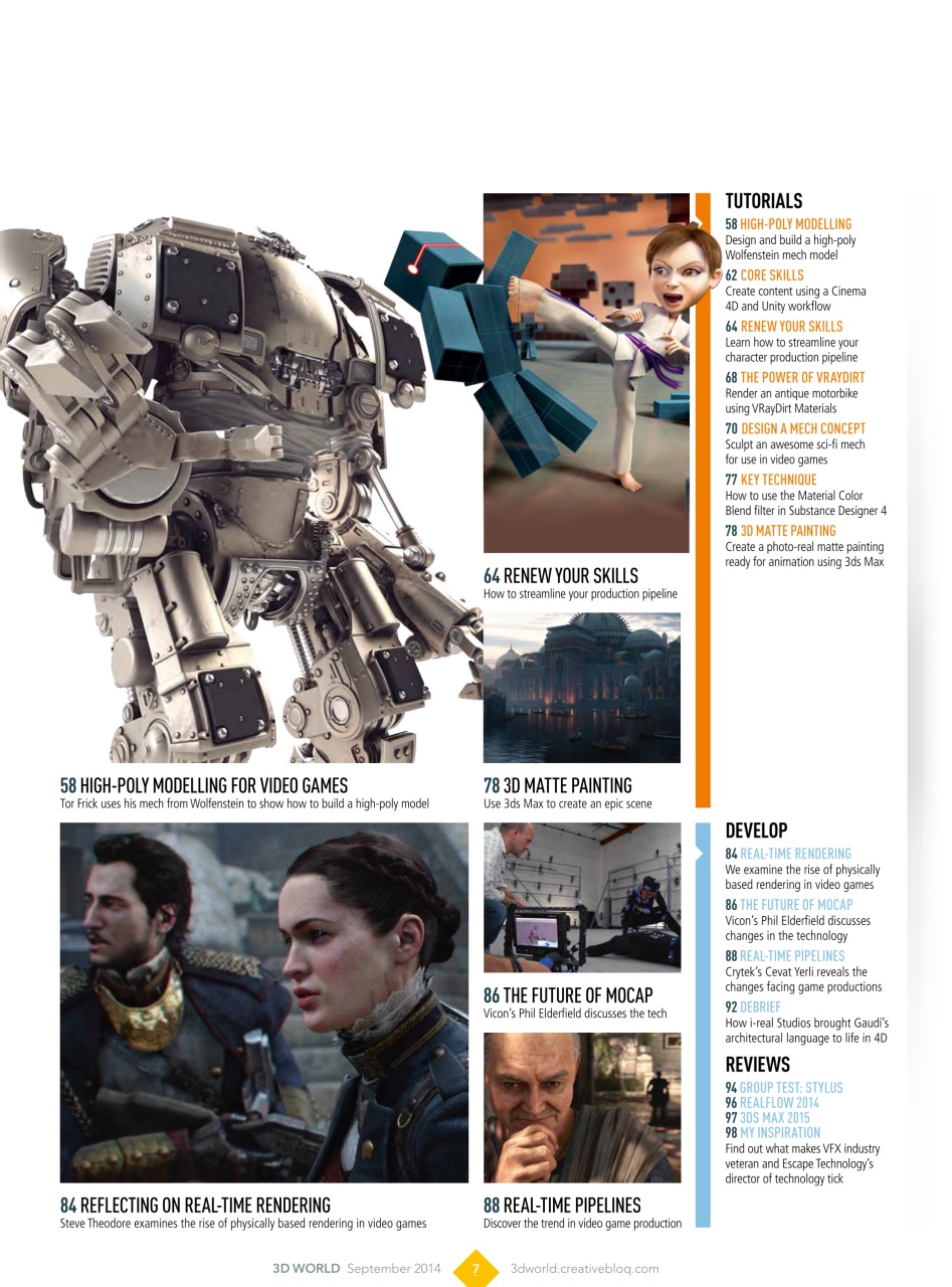 3D World Preview Pages