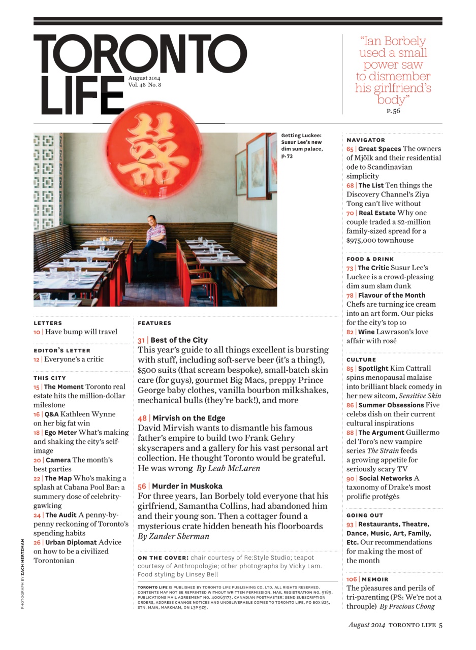 Toronto Life Preview Pages