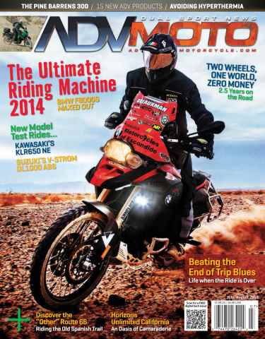 Adventure Motorcycle issue July-August 2014