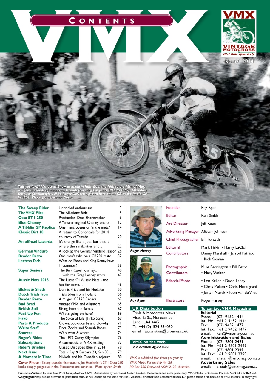 VMX Magazine Preview Pages