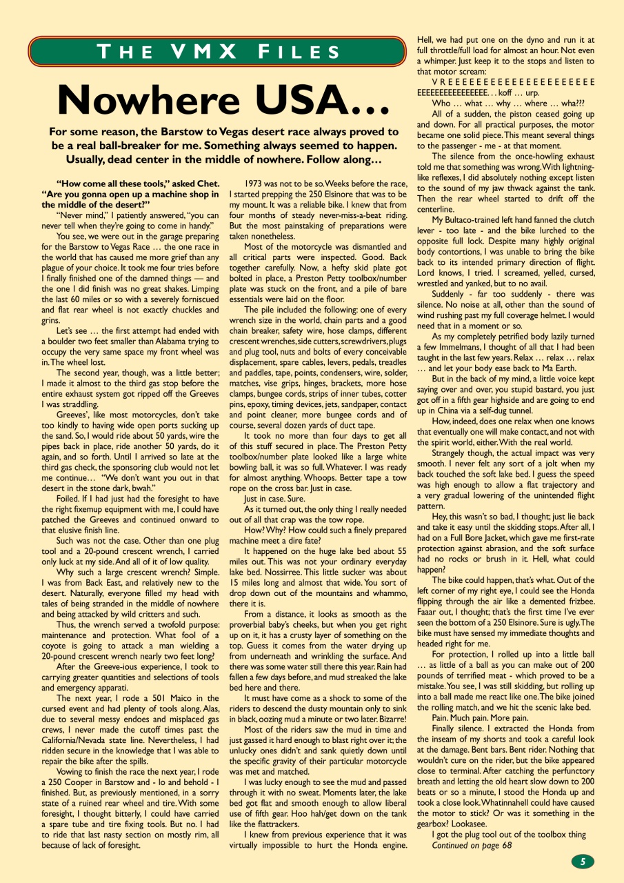 VMX Magazine Preview Pages
