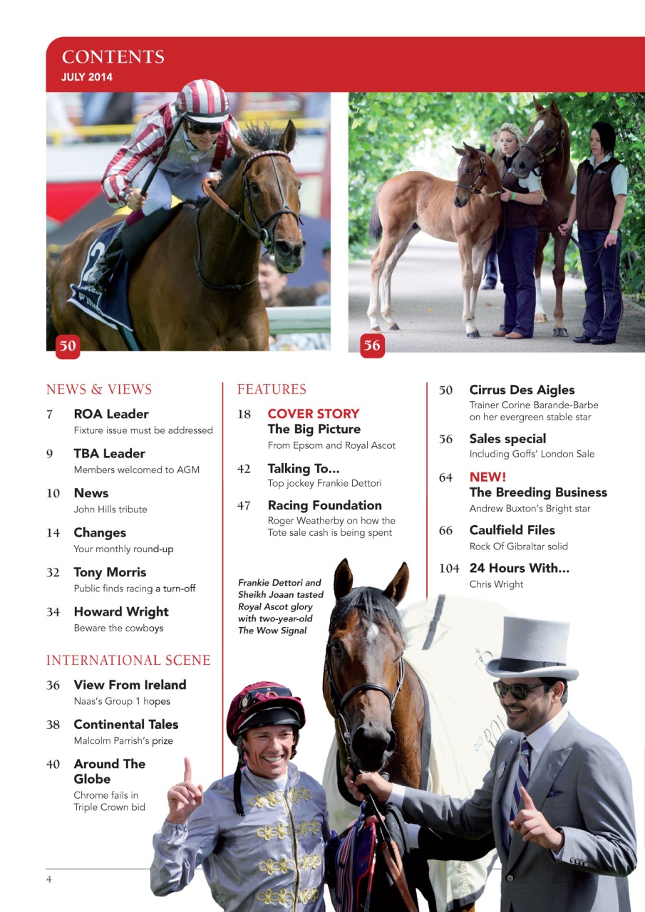 The Owner Breeder Preview Pages