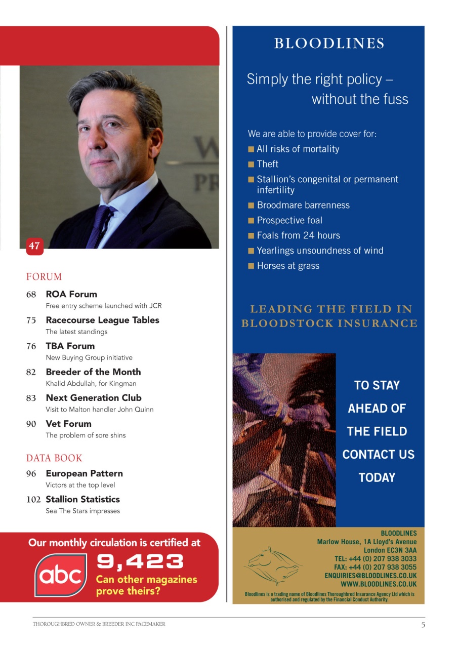 The Owner Breeder Preview Pages