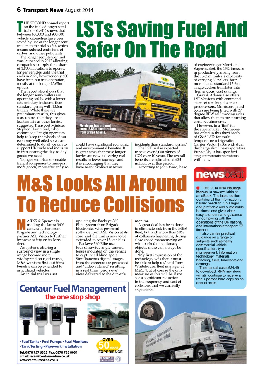 Transport News Preview Pages