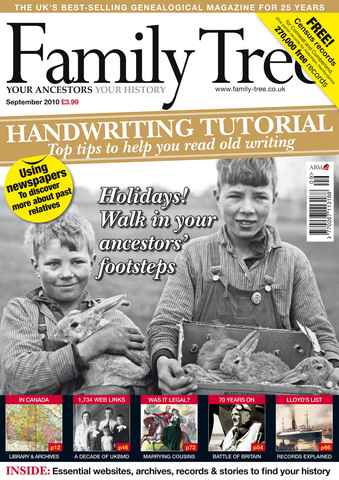 Family Tree issue September 2010