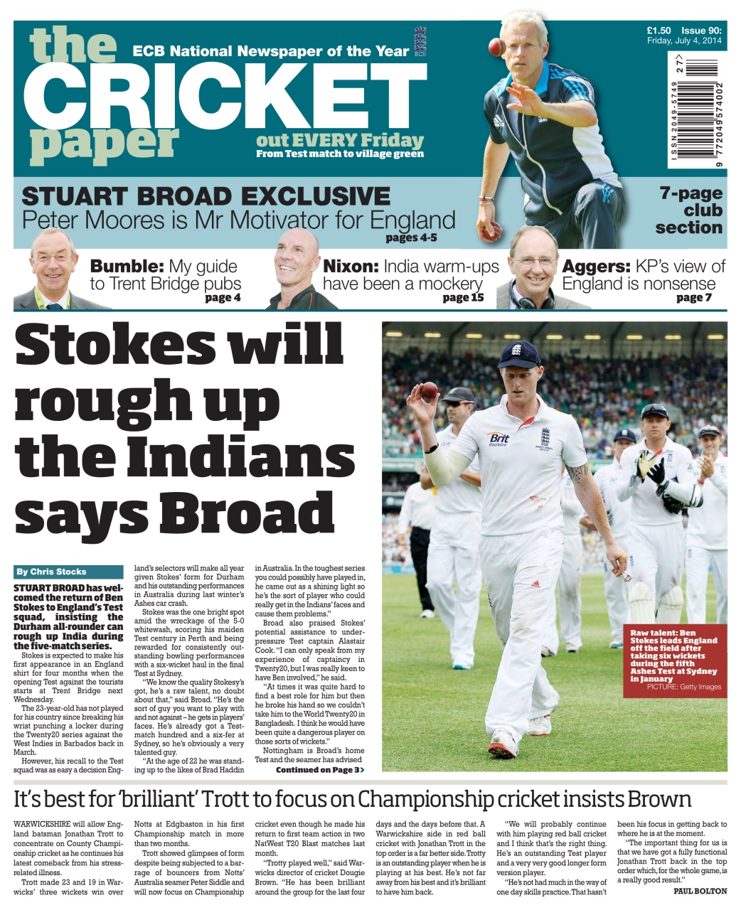 The Cricket Paper Preview Pages