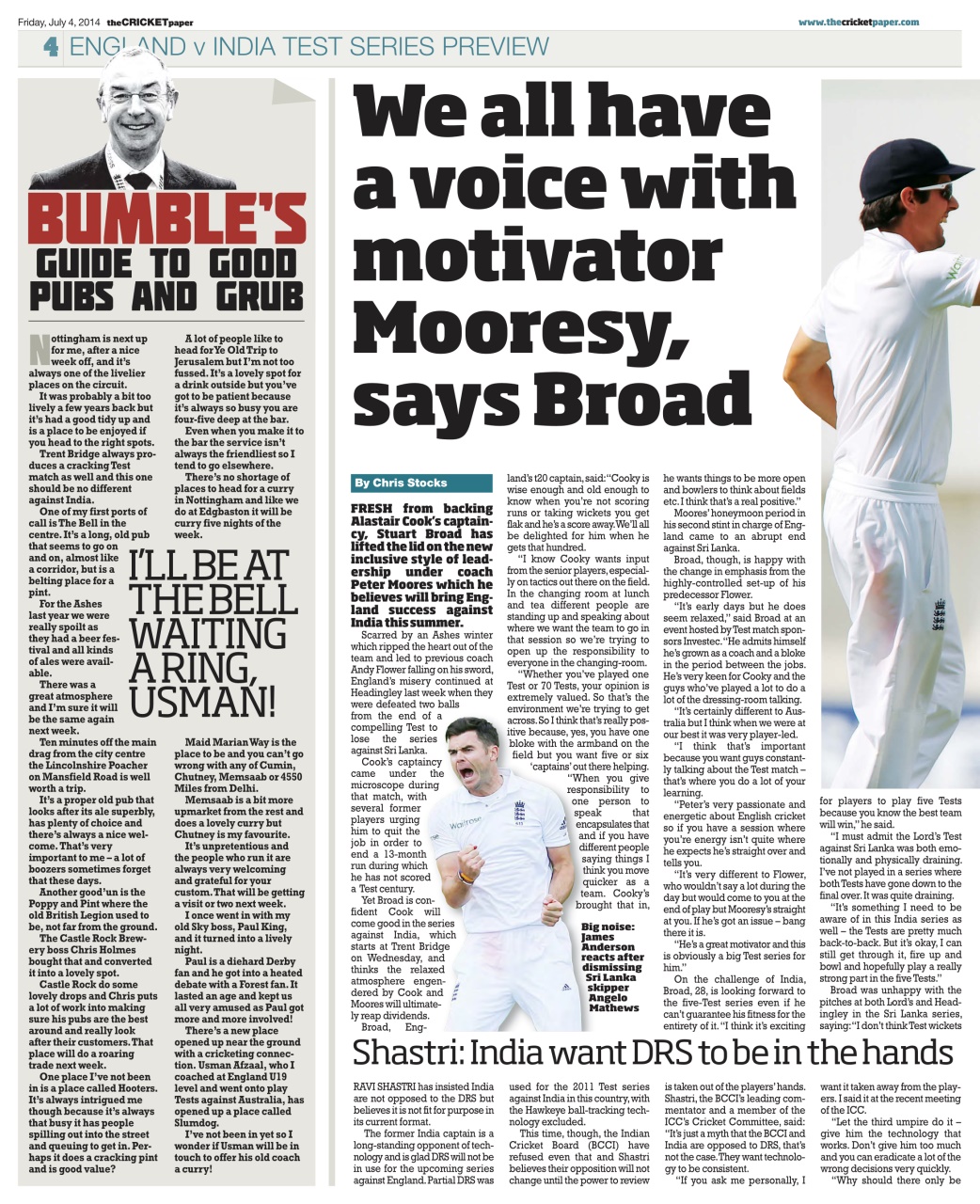 The Cricket Paper Preview Pages