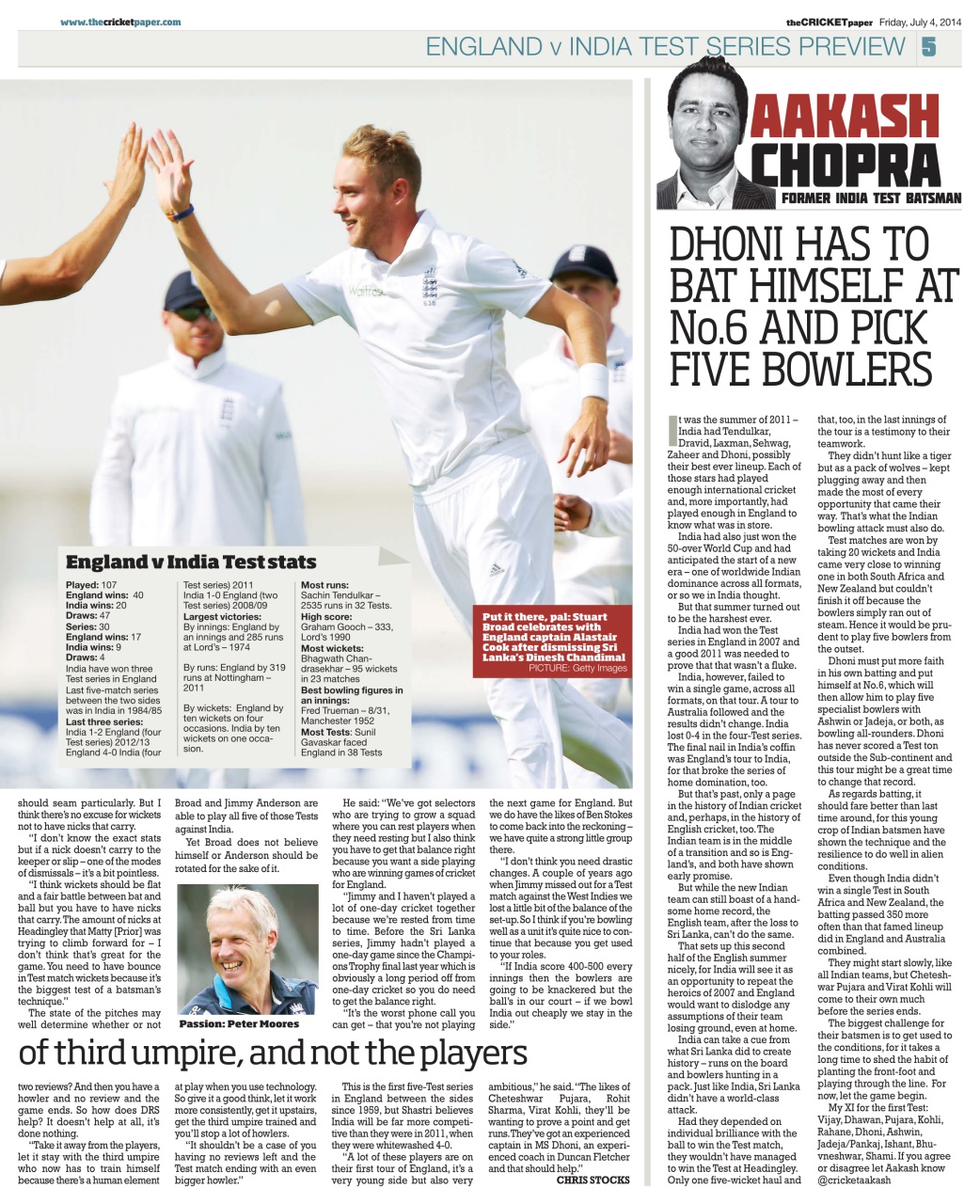 The Cricket Paper Preview Pages