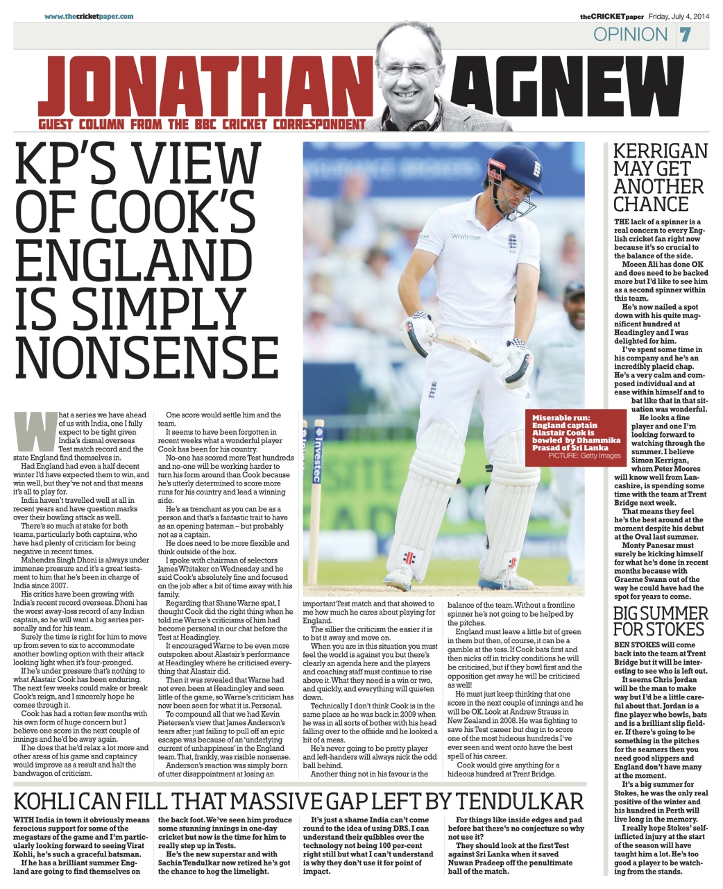The Cricket Paper Preview Pages