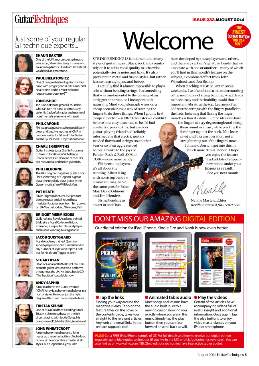 Guitar Techniques Preview Pages