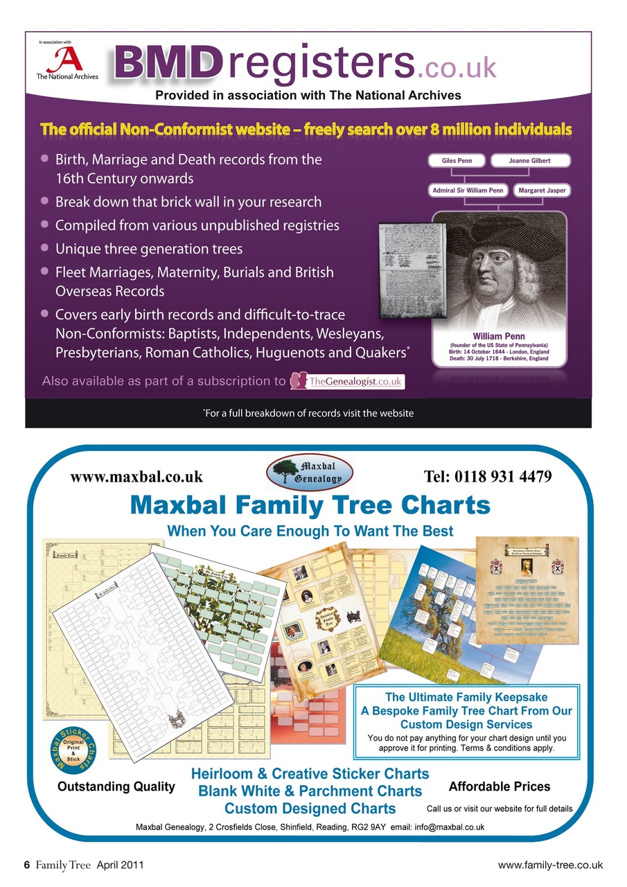 Family Tree Preview Pages