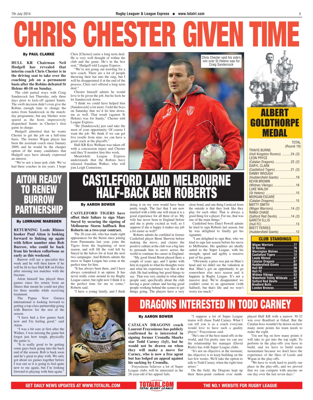 League Express Preview Pages