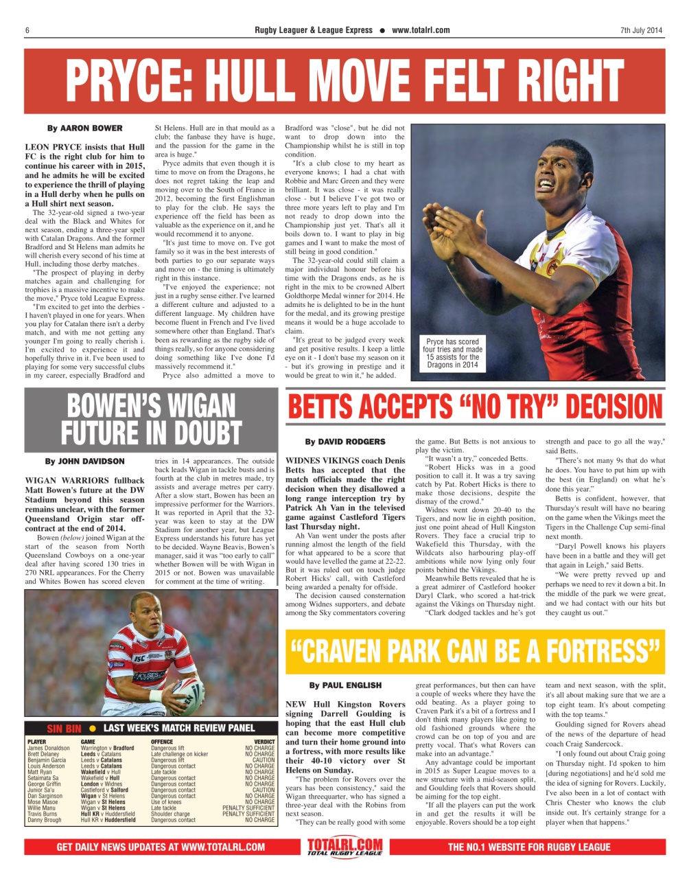 League Express Preview Pages