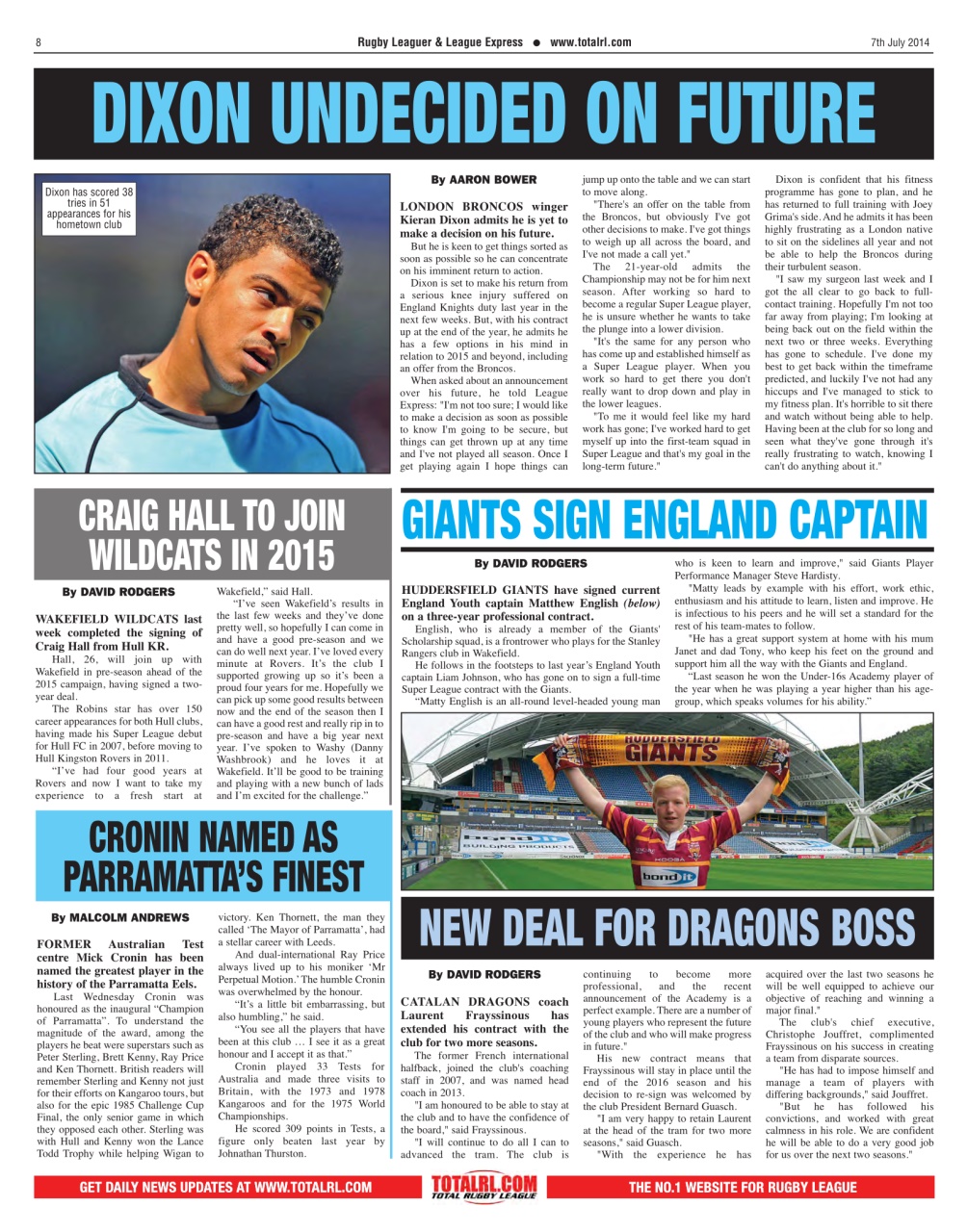 League Express Preview Pages