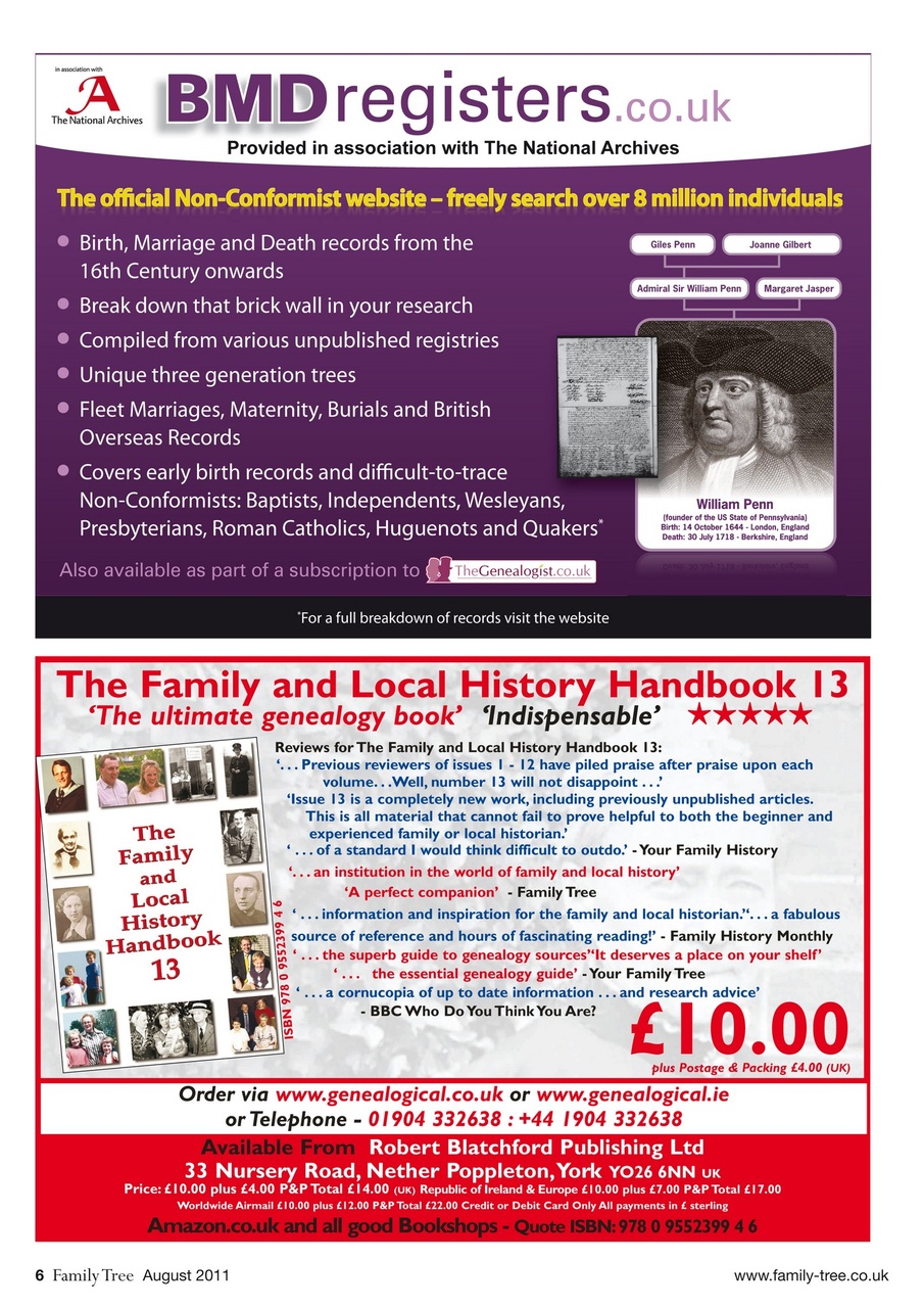 Family Tree Preview Pages