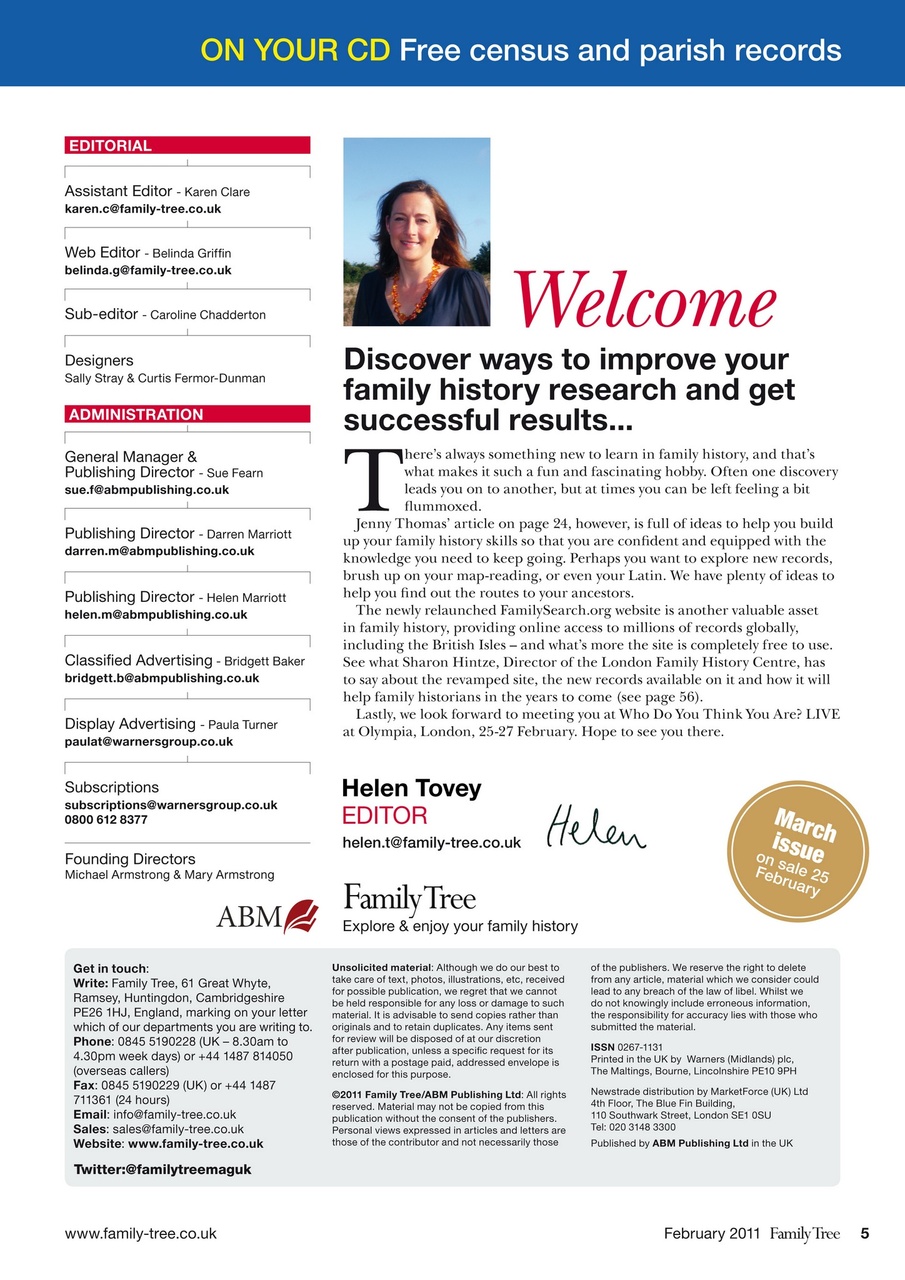 Family Tree Preview Pages