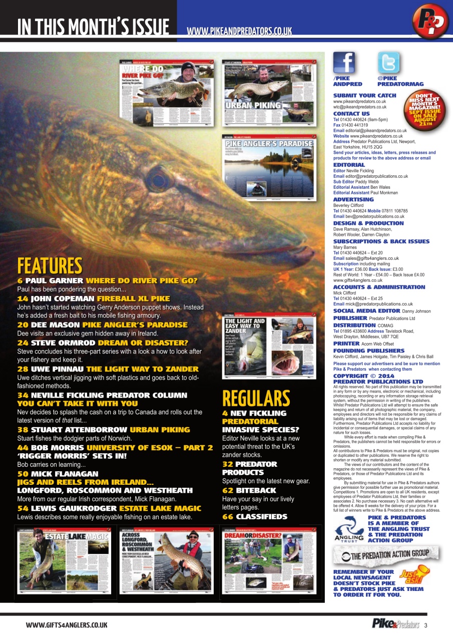 Pike & Predators Preview Pages