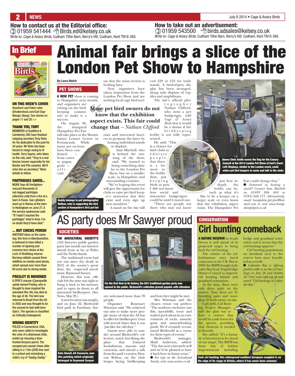 Cage & Aviary Birds Preview Pages