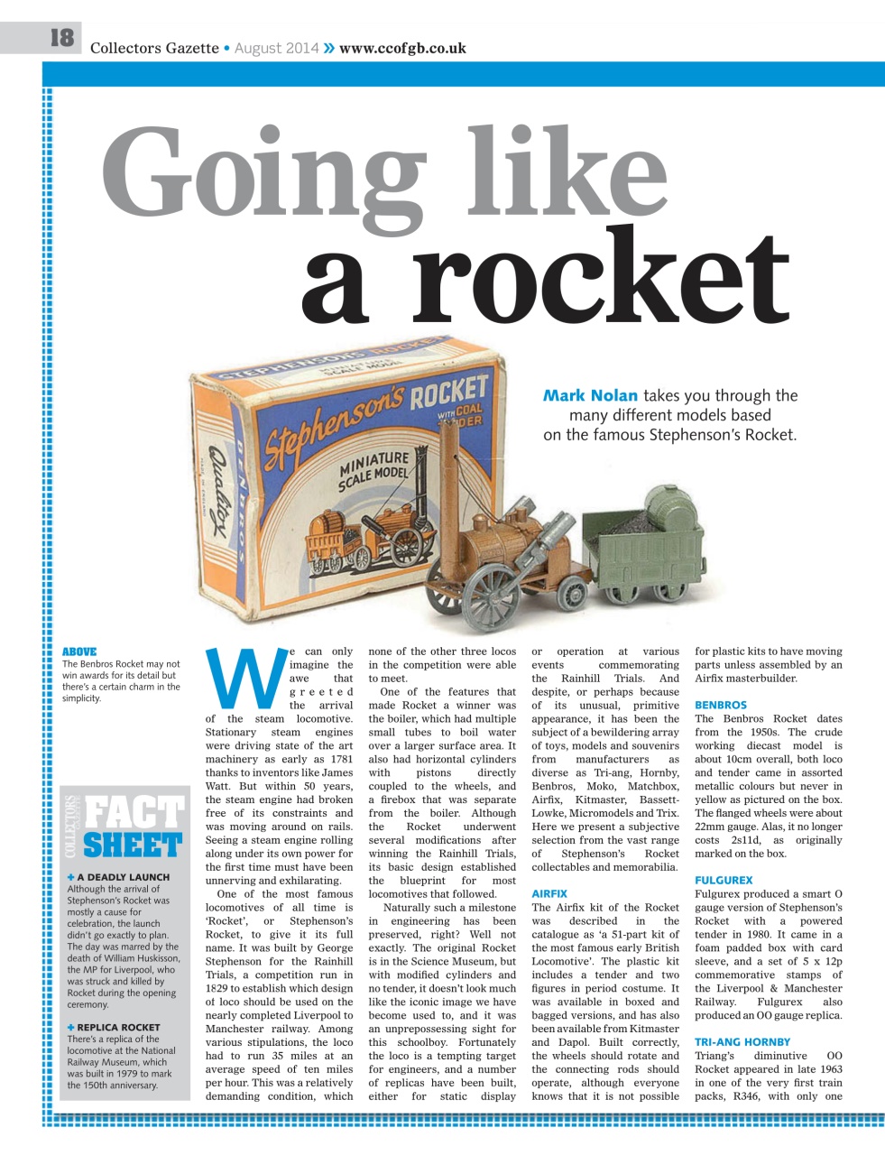 Collectors Gazette Preview Pages