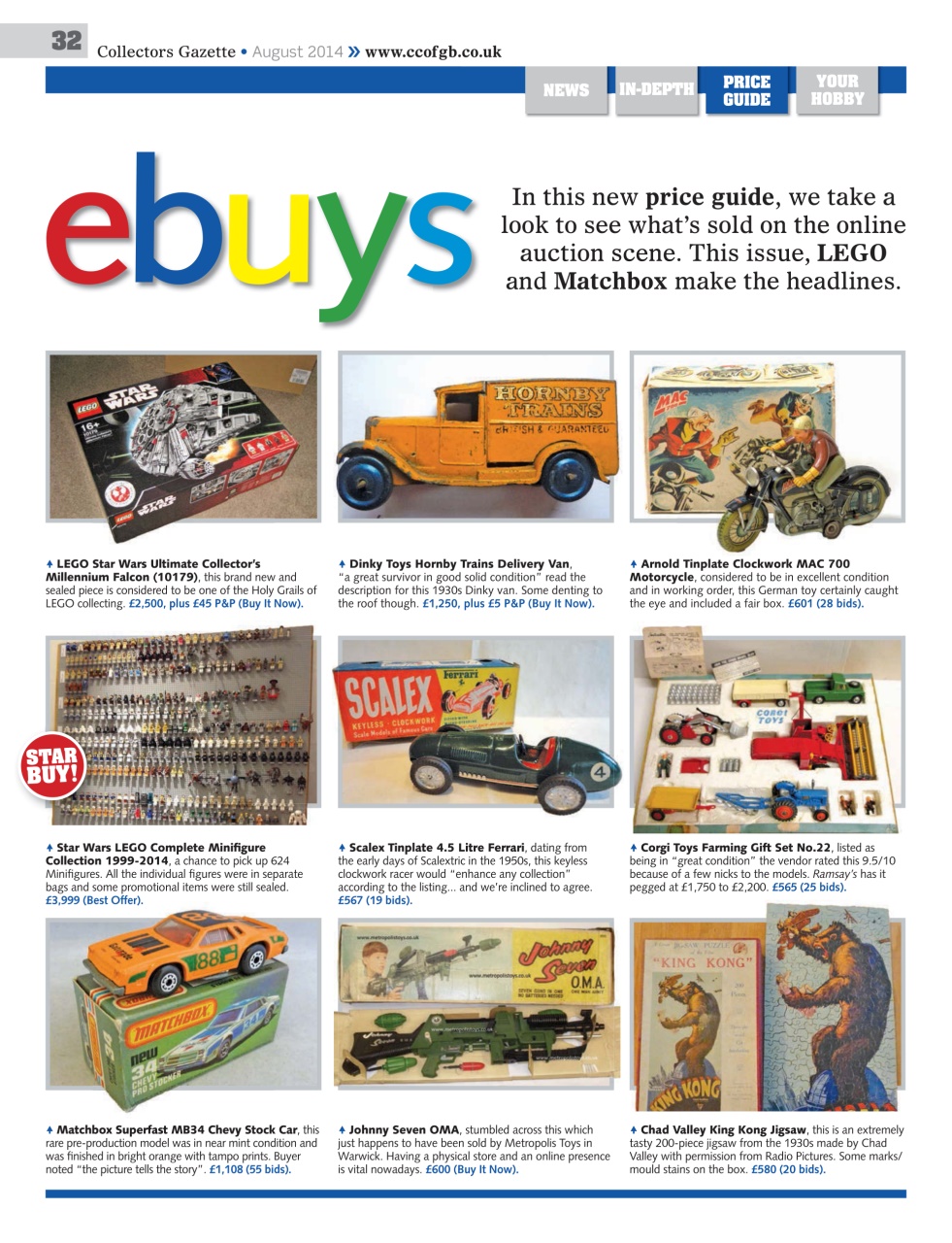 Collectors Gazette Preview Pages