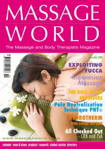 Massage World issue Massage World Jun-Jul 2008