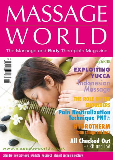 Massage World issue 