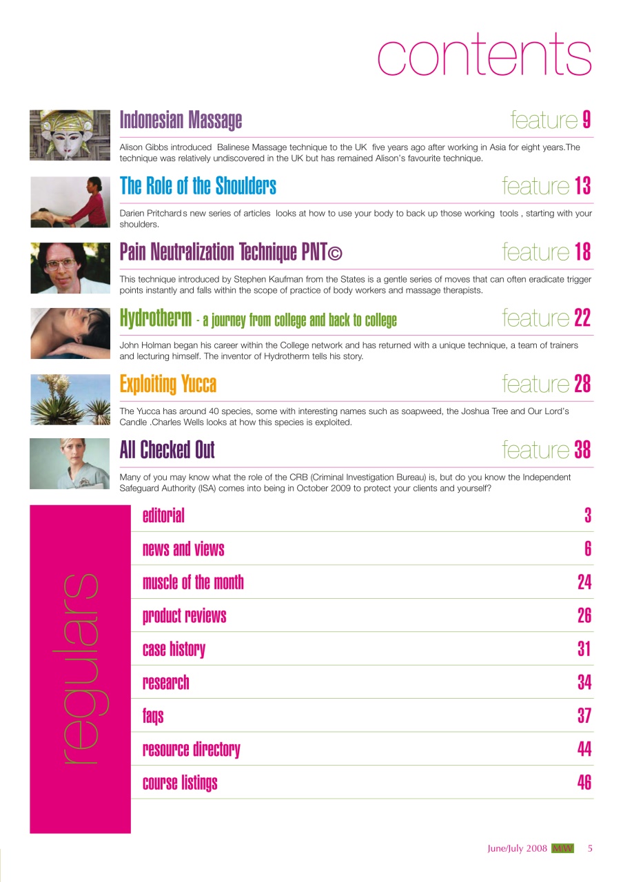 Massage World Preview Pages
