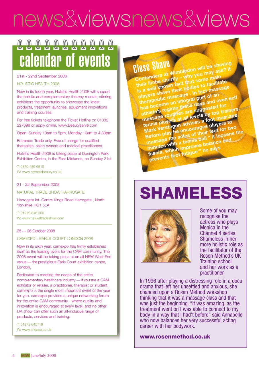 Massage World Preview Pages