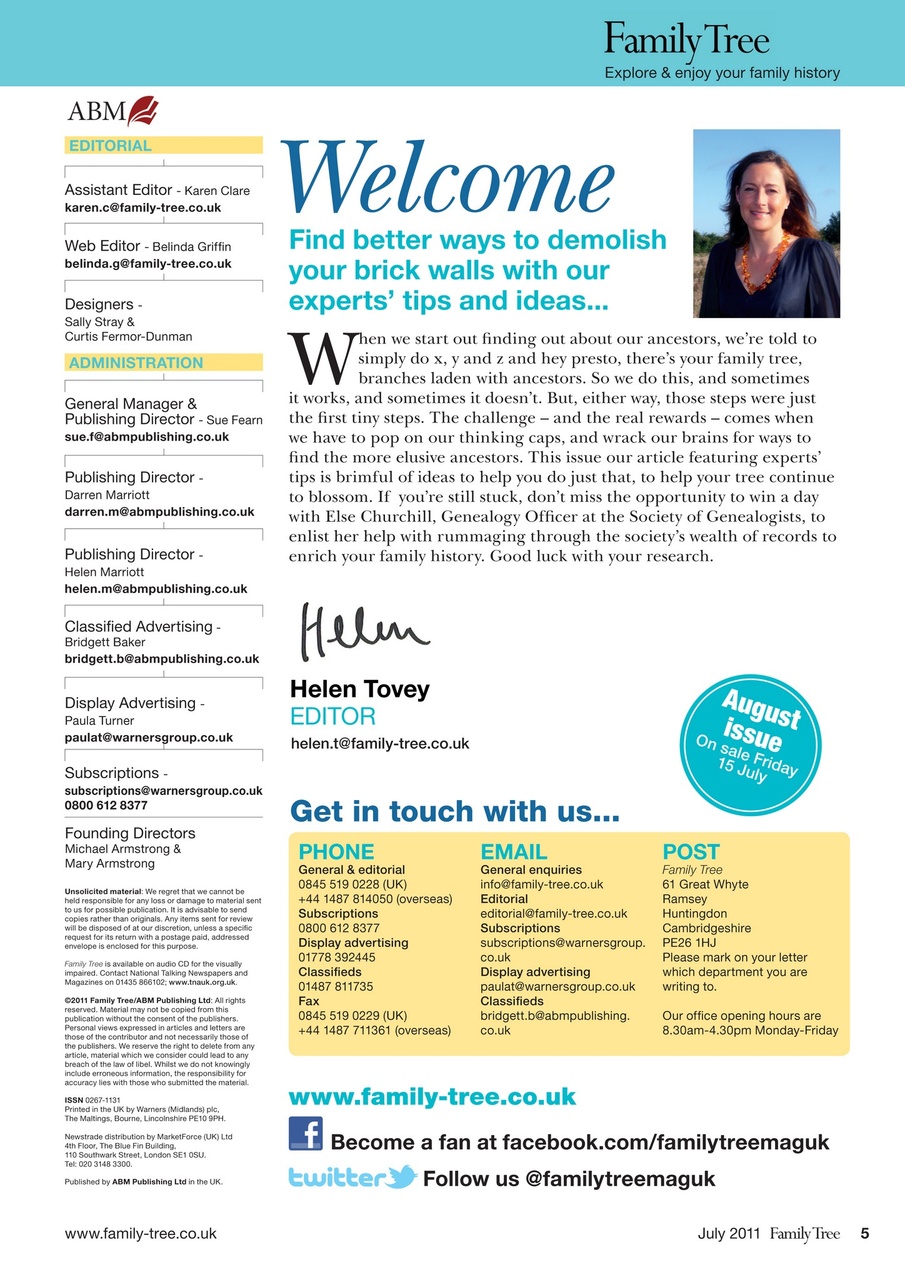 Family Tree Preview Pages