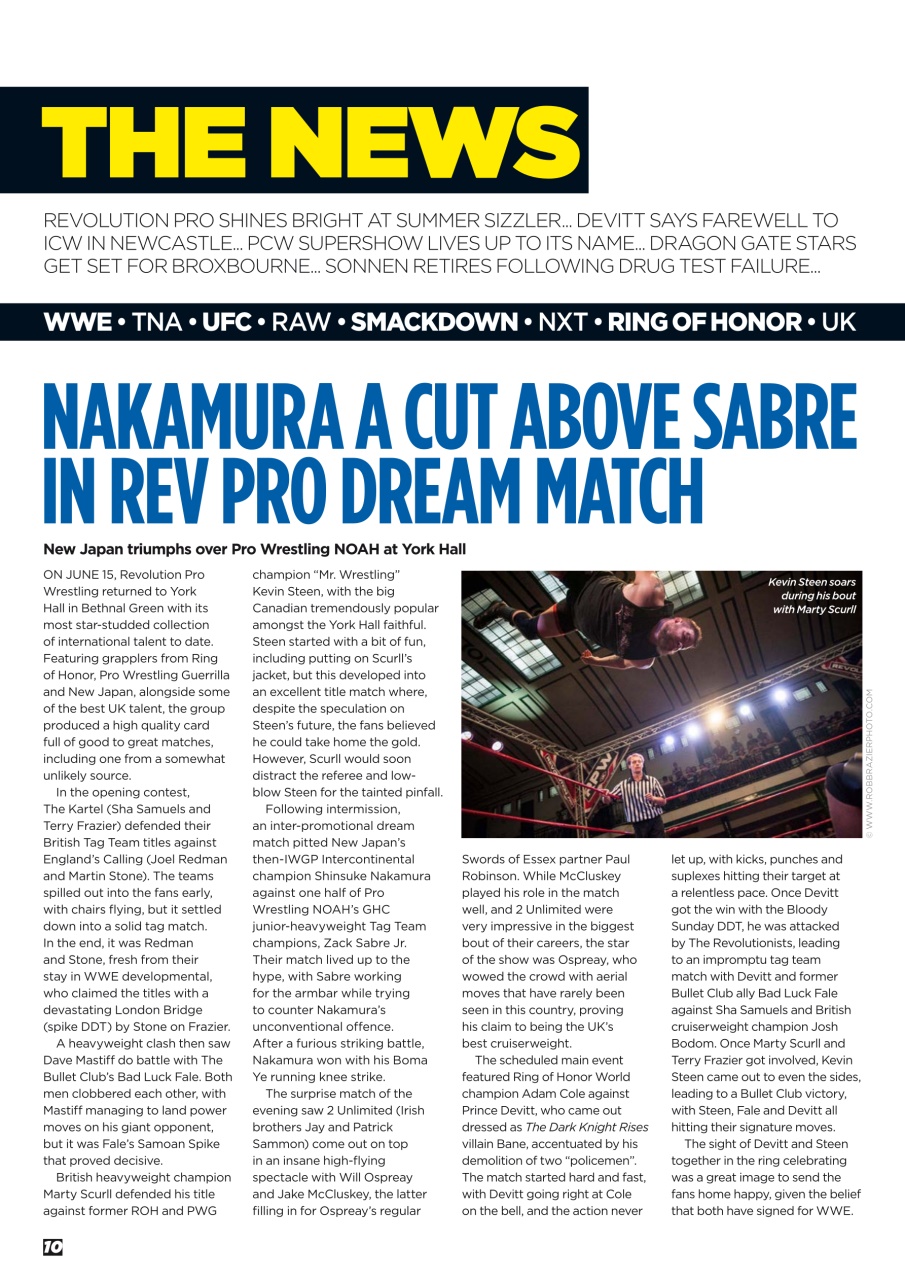 Wrestletalk Magazine Preview Pages
