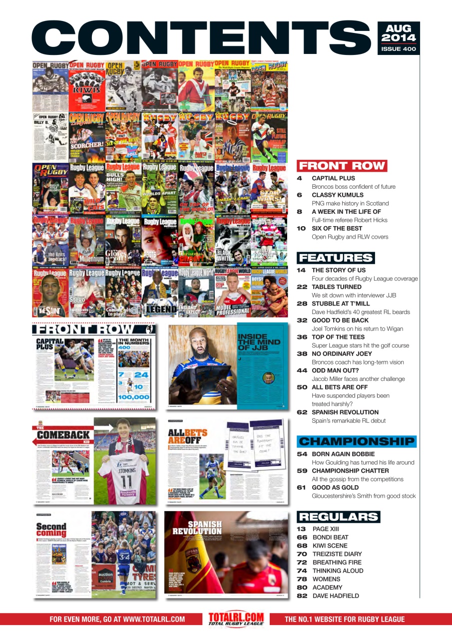 Rugby League World Preview Pages
